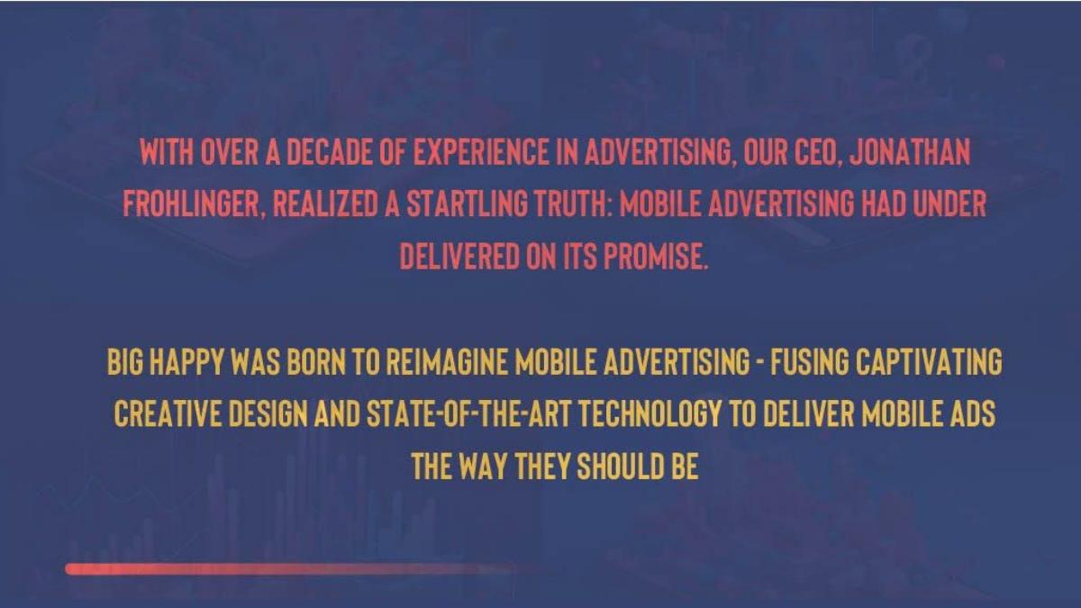 Big Happy pitch deck slide 2 of 14