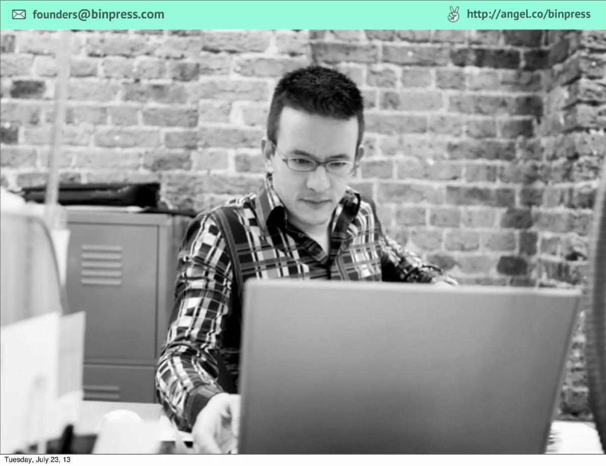 Binpress pitch deck slide 3 of 14