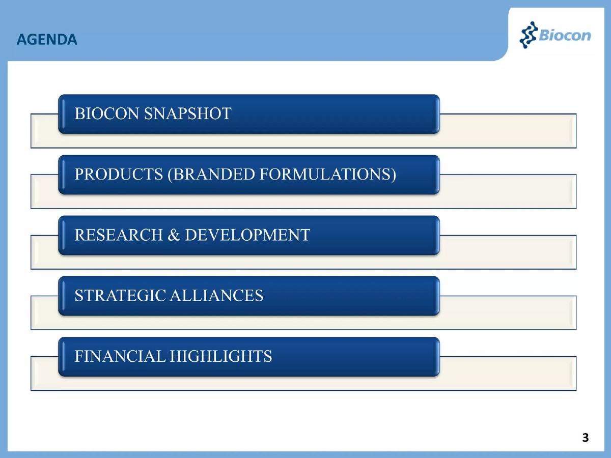 Biocon pitch deck slide 3 of 27
