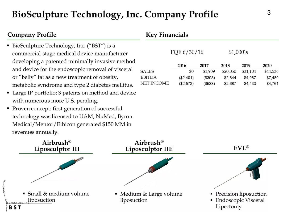 BioSculpture Technology, Inc. pitch deck slide 4 of 22
