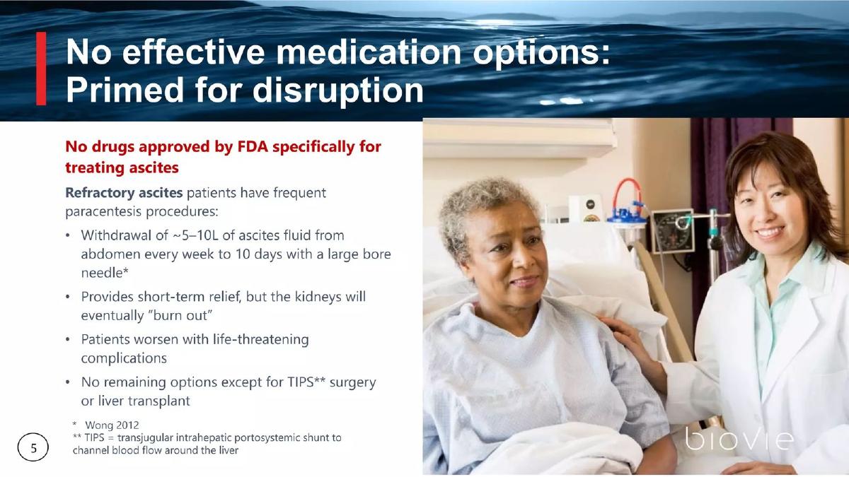 BioVie pitch deck slide 5 of 28