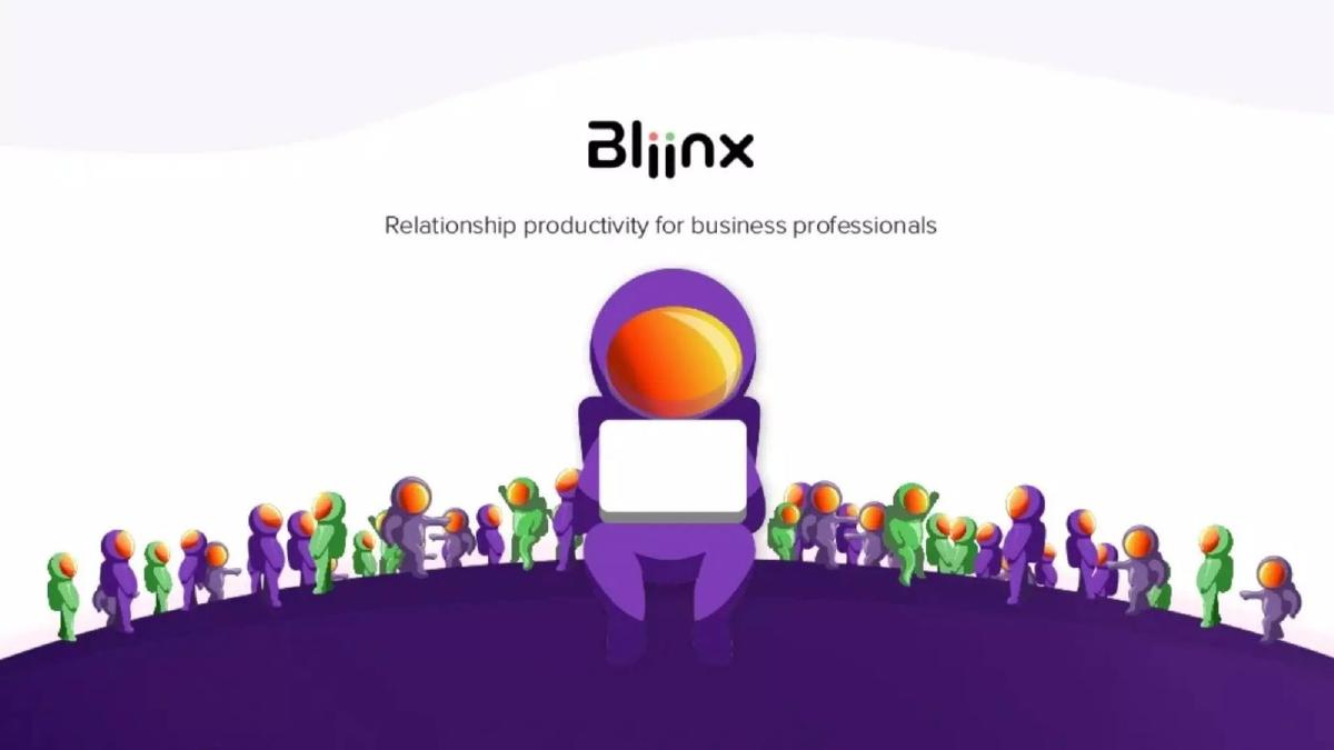 Bliinx pitch deck slide 1 of 14