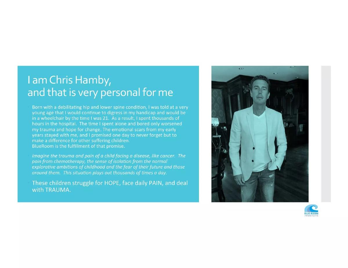 Blue Room Immersive pitch deck slide 5 of 21