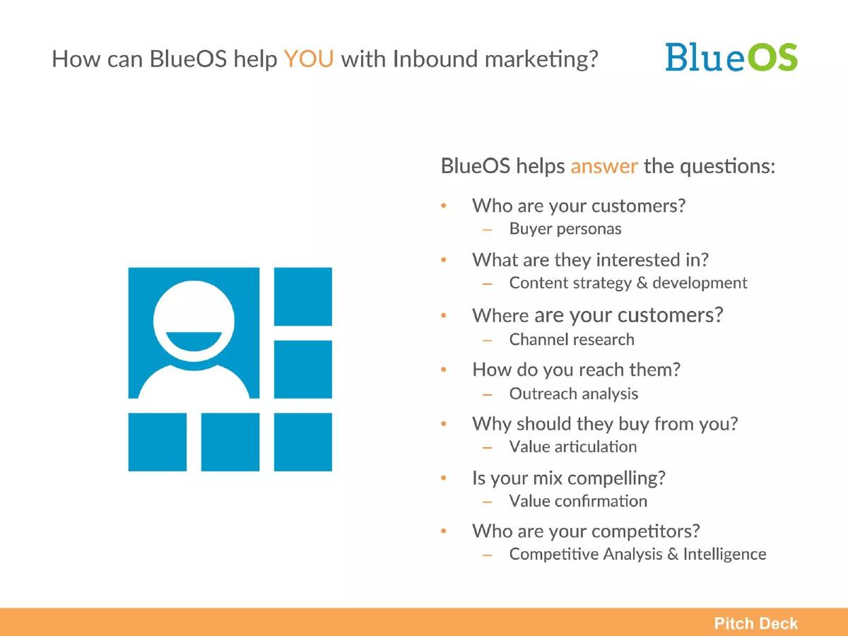 BlueOS pitch deck slide 4 of 14