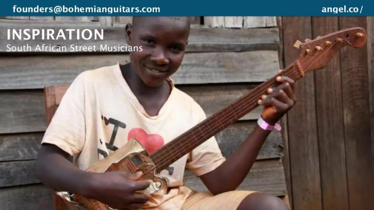 Bohemian Guitars pitch deck slide 2 of 12