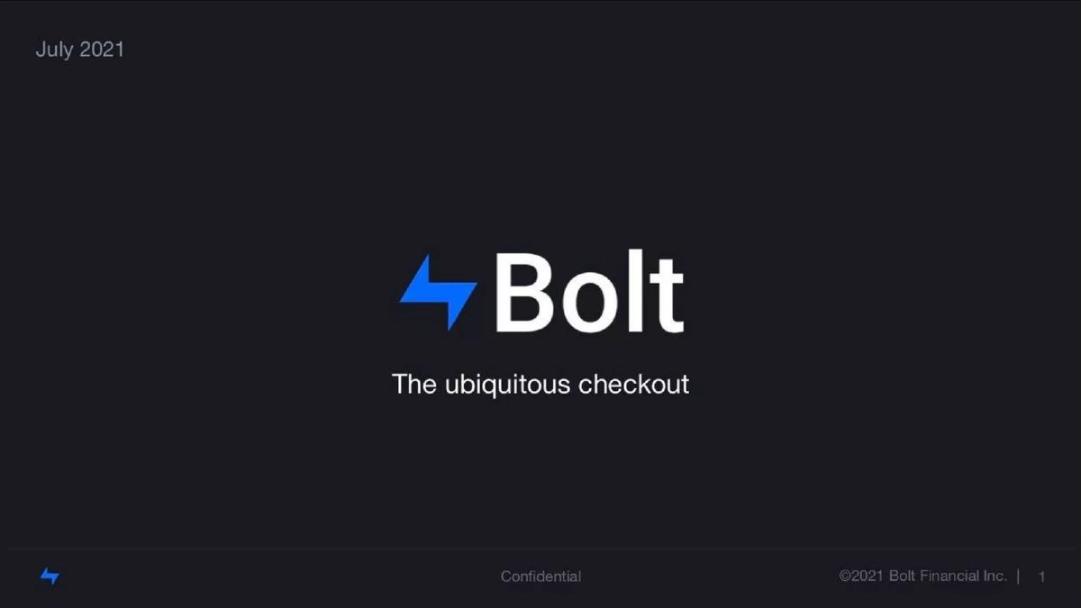 Bolt pitch deck slide 1 of 12