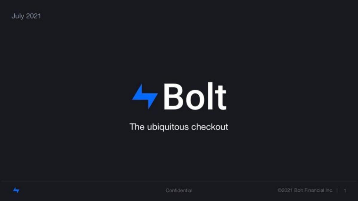 Bolt pitch deck slide 1 of 13