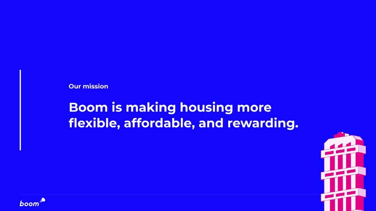 Boom pitch deck slide 3 of 14