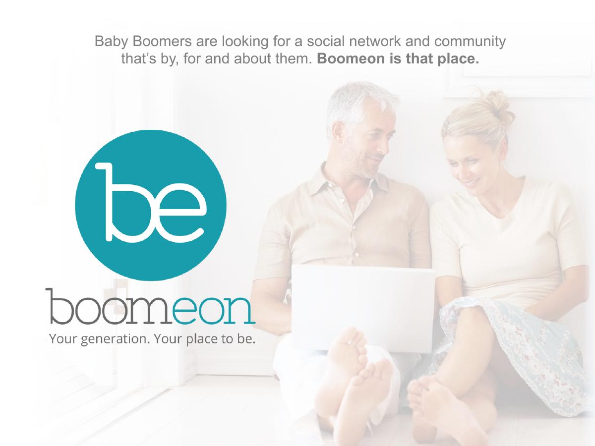 Boomeon pitch deck slide 1 of 16