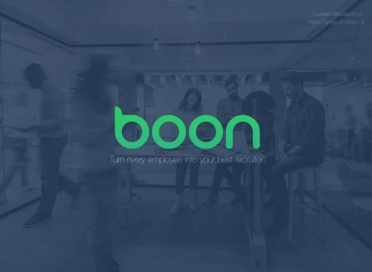Boon (formerly Boon + Gable) pitch deck slide 1 of 7