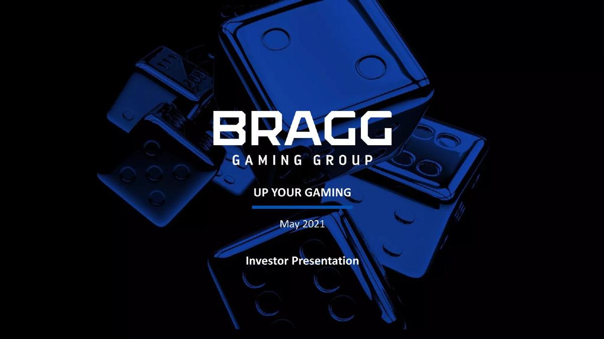 Bragg Gaming Group pitch deck slide 1 of 14