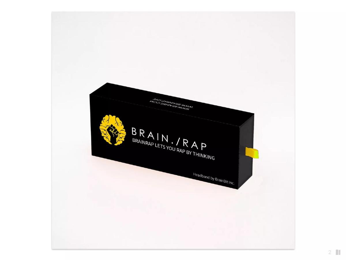 Brain Rap pitch deck slide 2 of 14