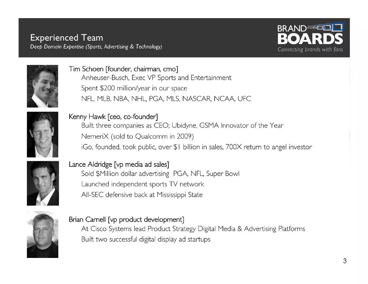 BrandBoards pitch deck slide 3 of 8