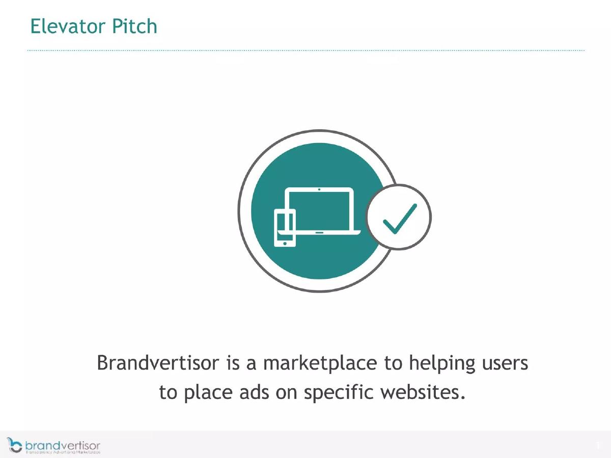Brandvertisor pitch deck slide 2 of 20