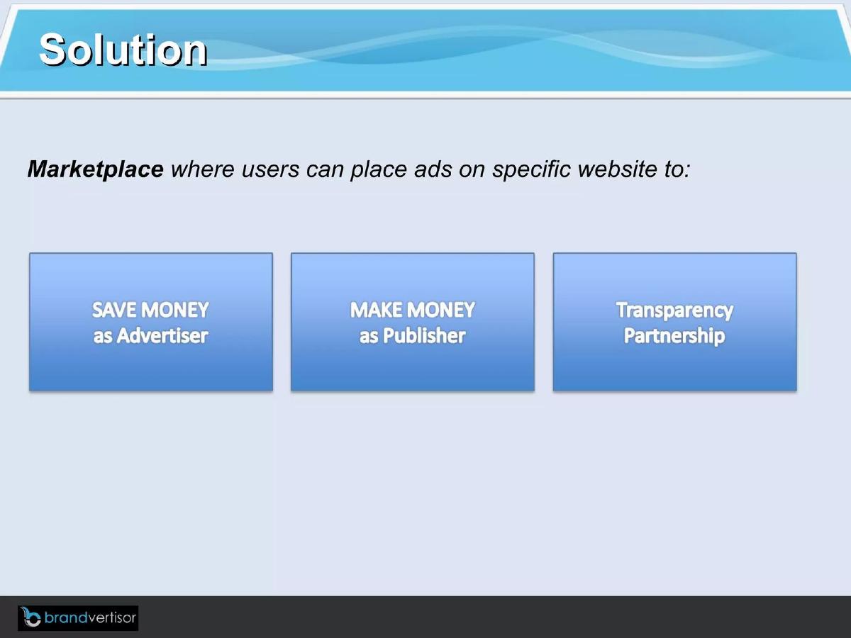 Brandvertisor pitch deck slide 3 of 16