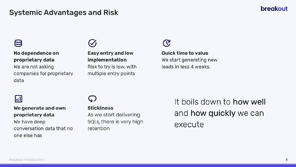 Breakout pitch deck go-to-market slide 8