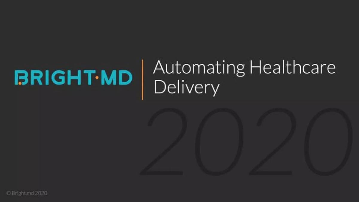 Bright.md pitch deck slide 1 of 20