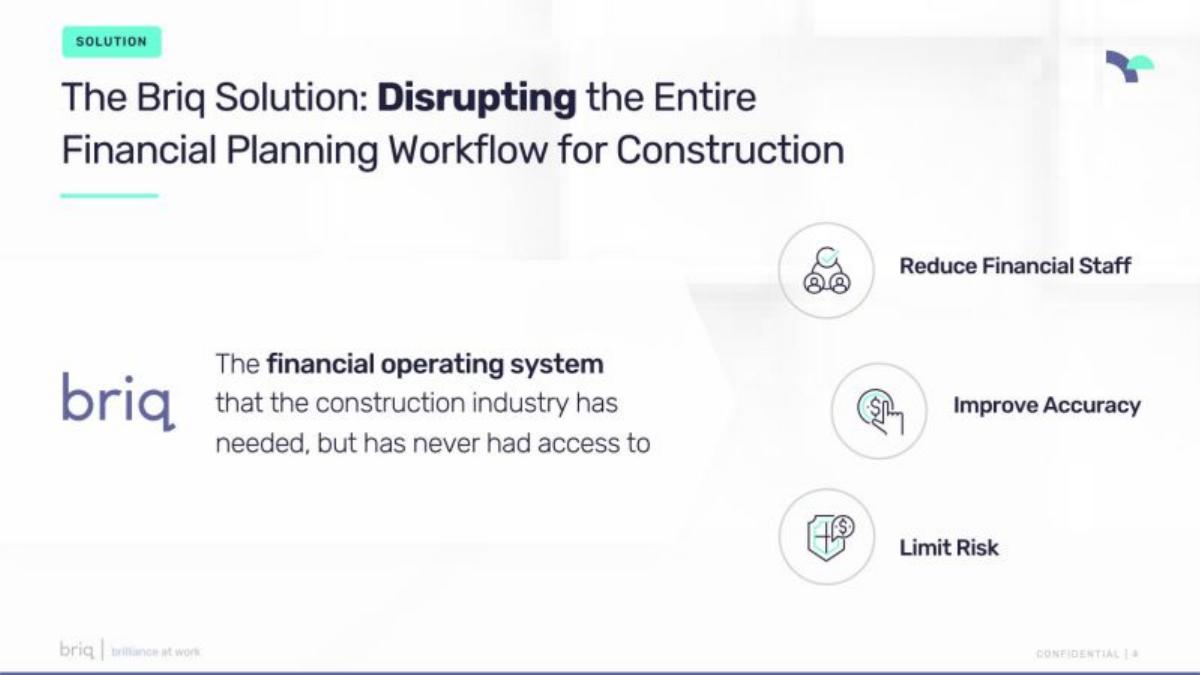 Briq pitch deck slide 4 of 13