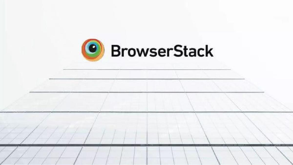 BrowserStack pitch deck slide 1 of 9
