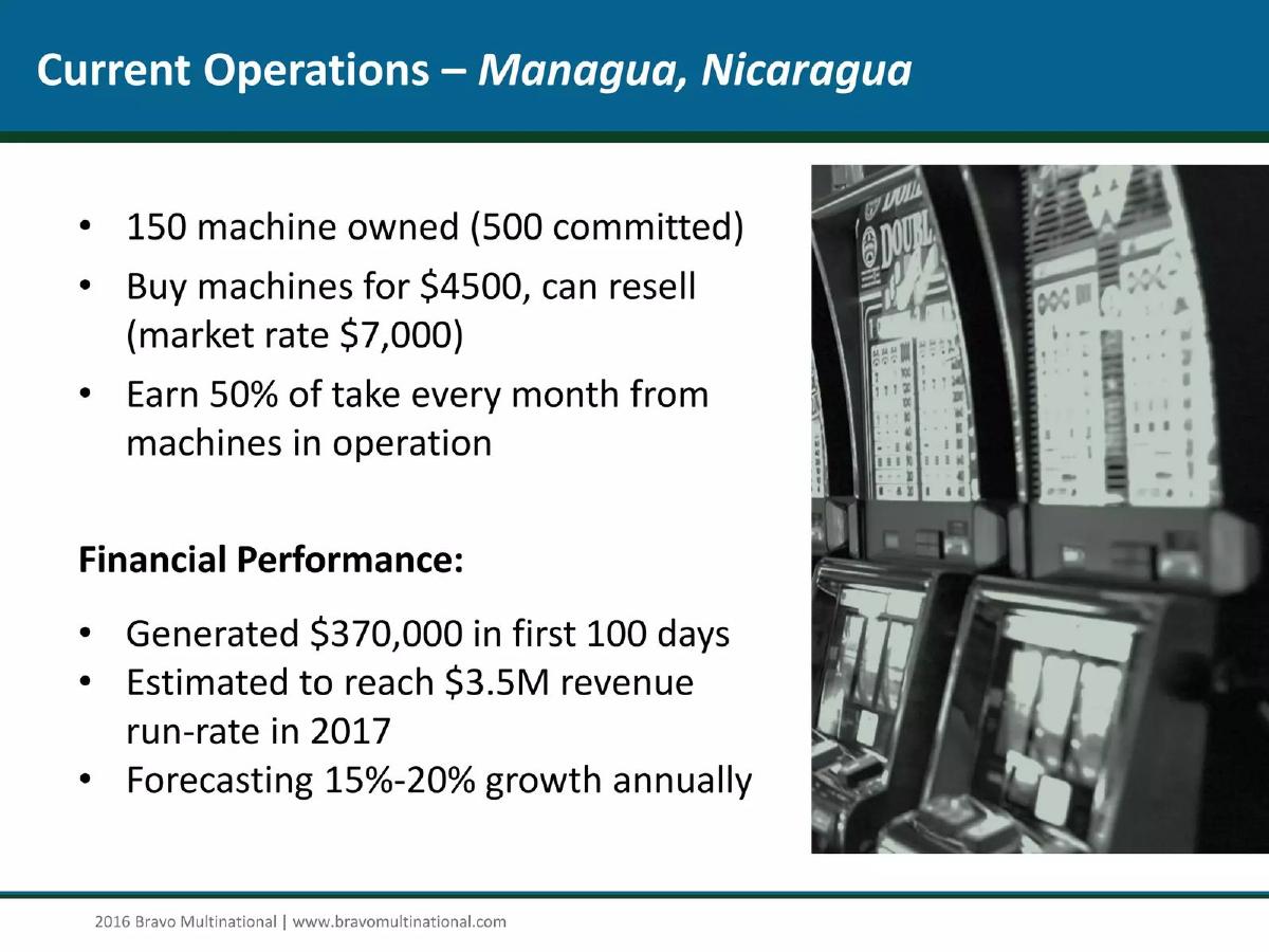 Bravo Multinational, Inc. pitch deck slide 5 of 11