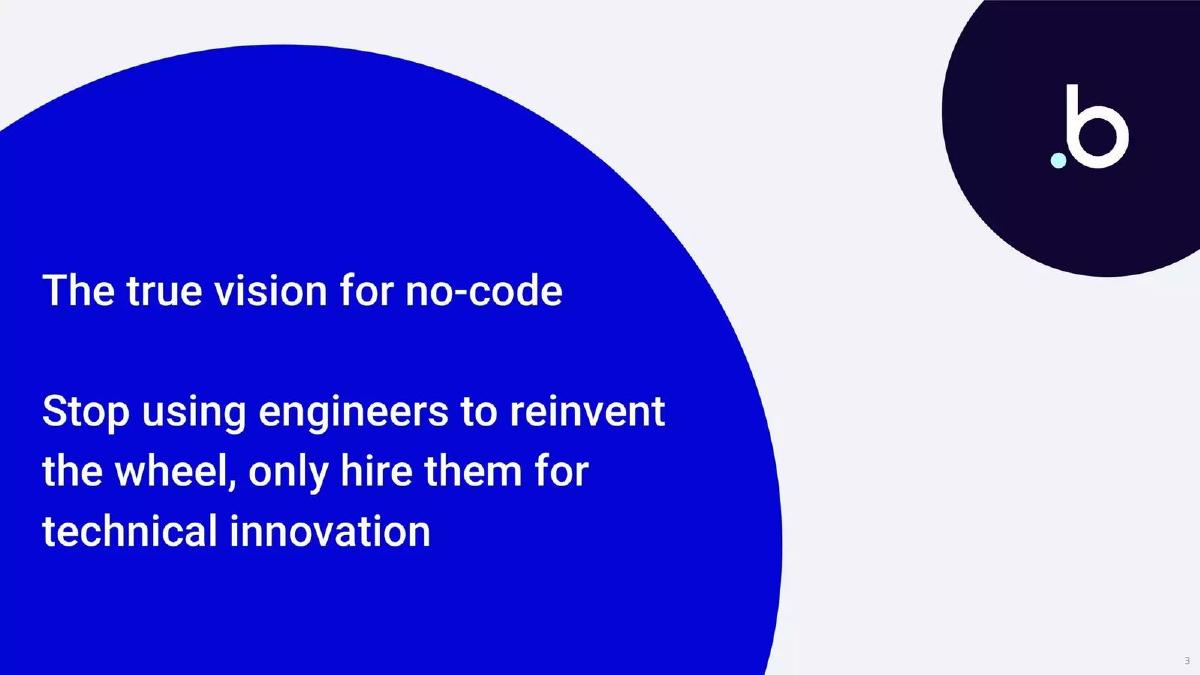 Bubble pitch deck slide 3 of 22
