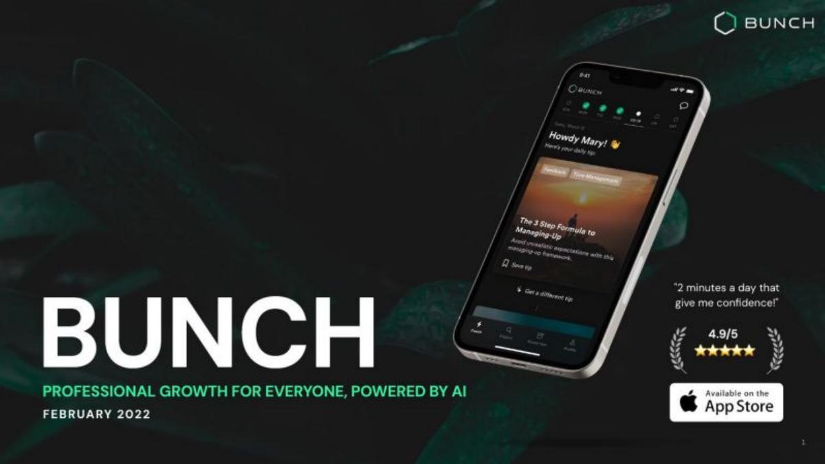 Bunch pitch deck slide 1 of 23