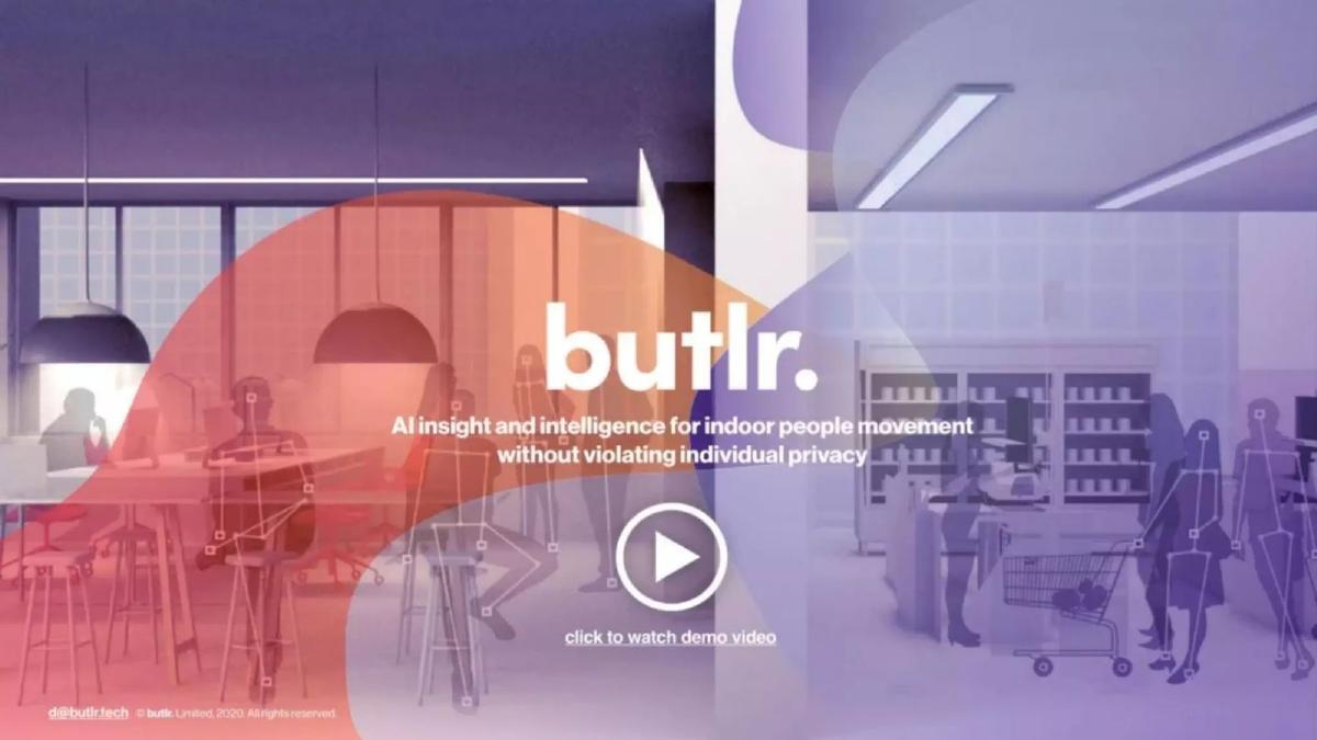 Butlr pitch deck slide 1 of 11