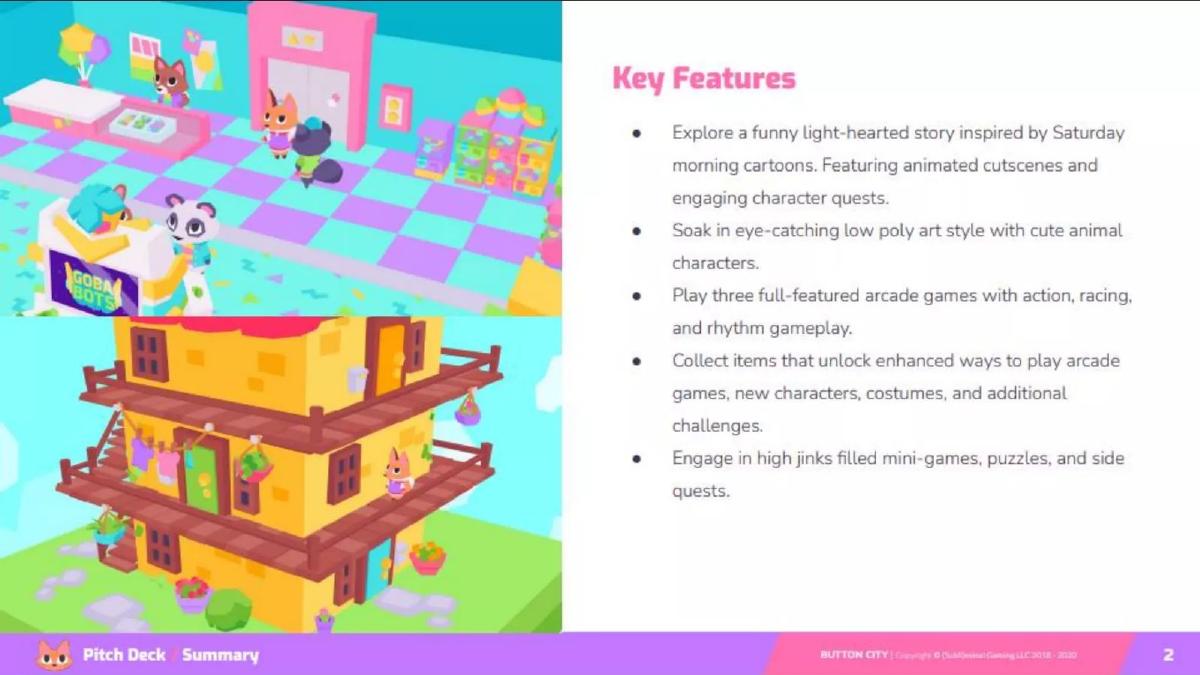 Button City (Subliminal Gaming LLC) pitch deck slide 3 of 23