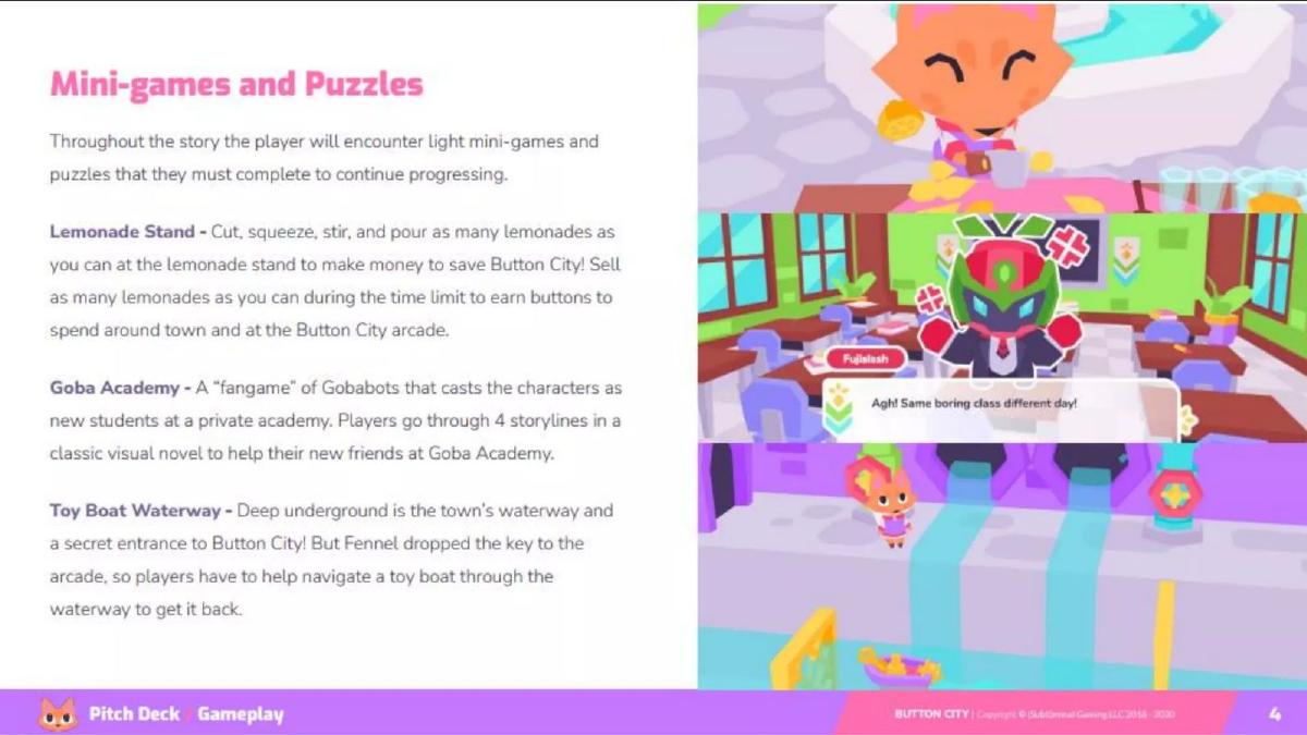 Button City (Subliminal Gaming LLC) pitch deck slide 5 of 23