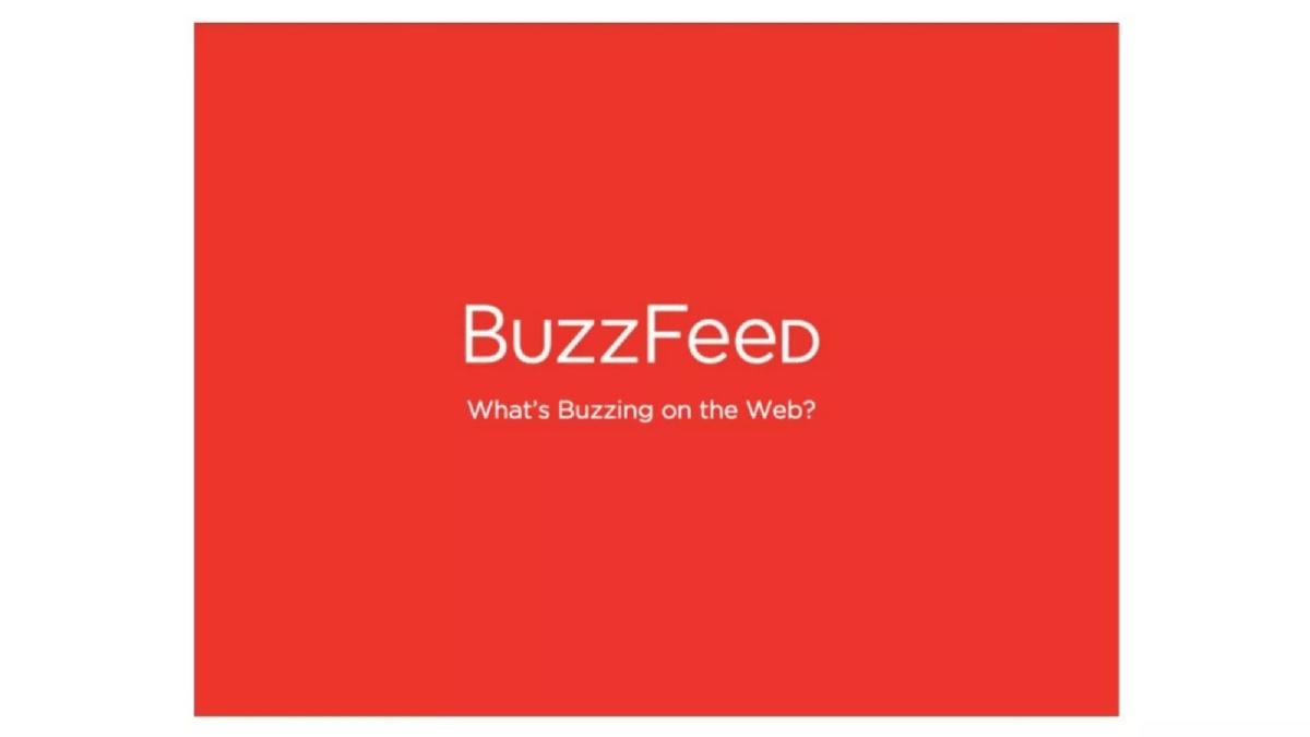 BuzzFeed pitch deck slide 1 of 21