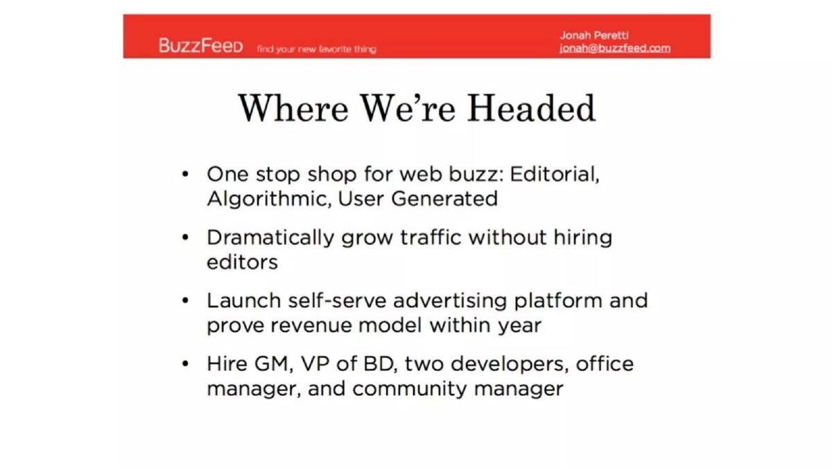 BuzzFeed pitch deck slide 3 of 21