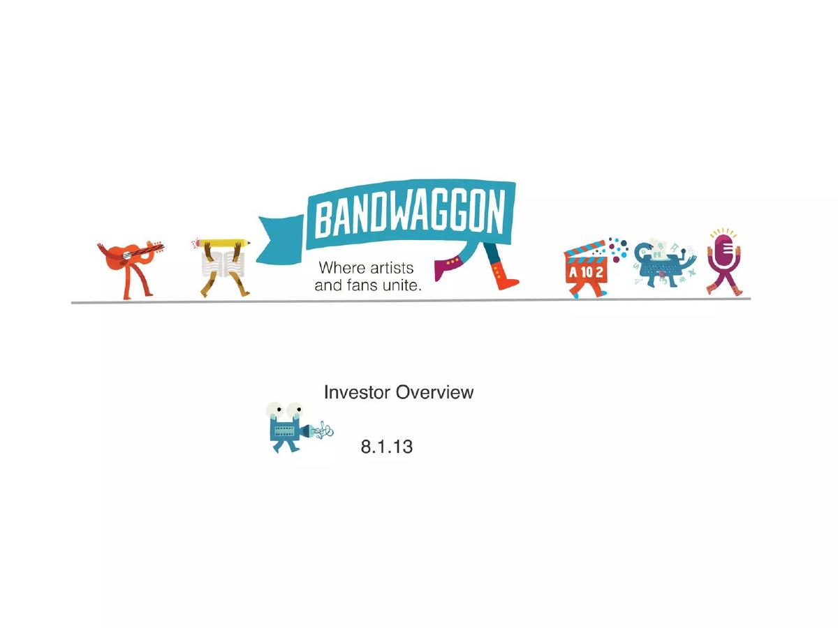 Bandwaggon pitch deck slide 1 of 25