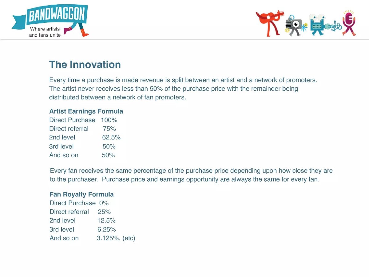 Bandwagon pitch deck supplier earnings slide 11