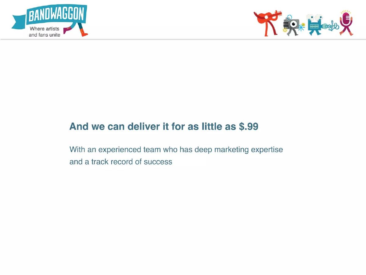 Bandwaggon pitch deck slide 3 of 25