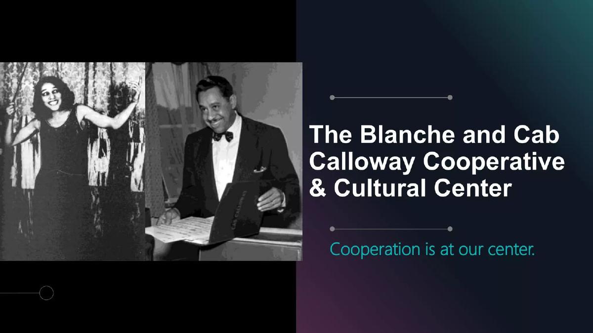 Blanche & Cab Calloway House pitch deck slide 2 of 16