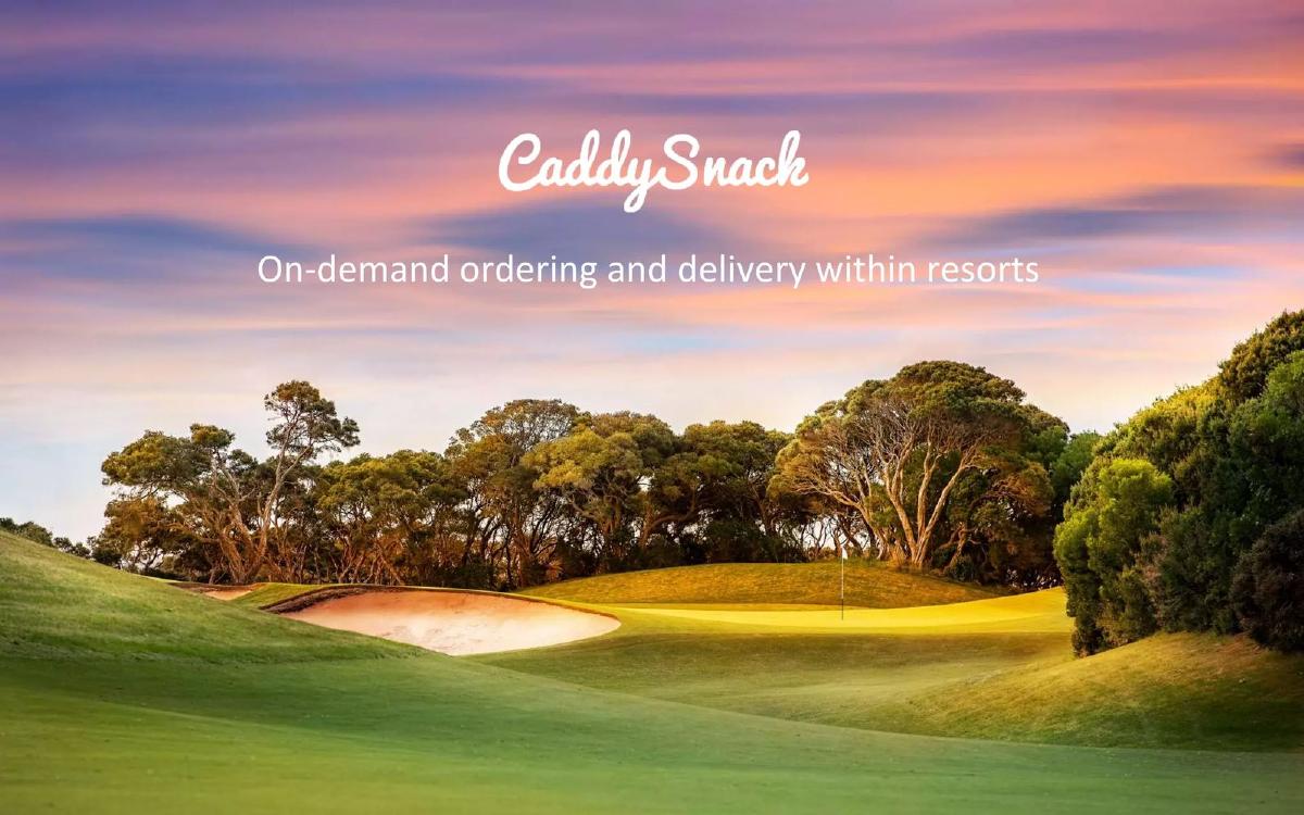 CaddySnack pitch deck slide 1 of 24