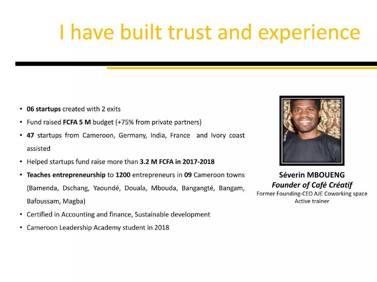 Café Créatif pitch deck slide 2 of 12
