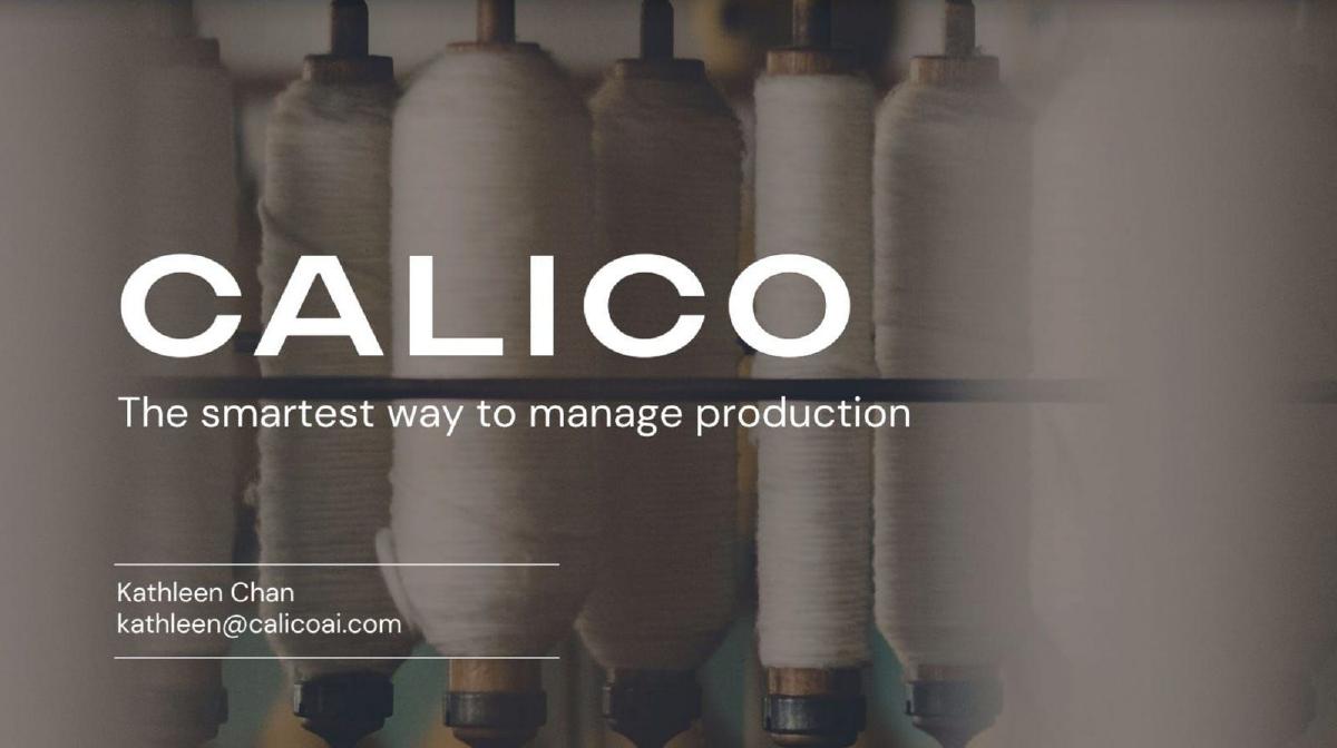 Calico pitch deck slide 1 of 6