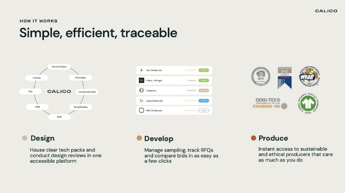 Calico pitch deck slide 4 of 6