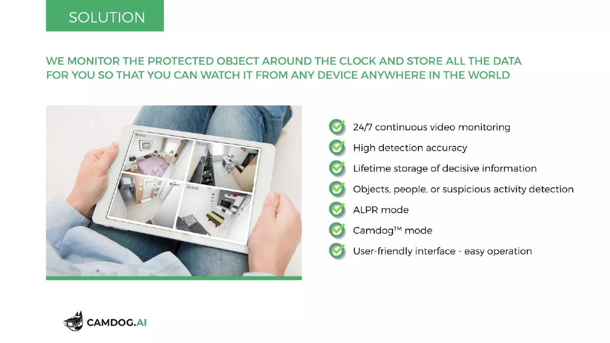 Camdog.ai pitch deck slide 3 of 13