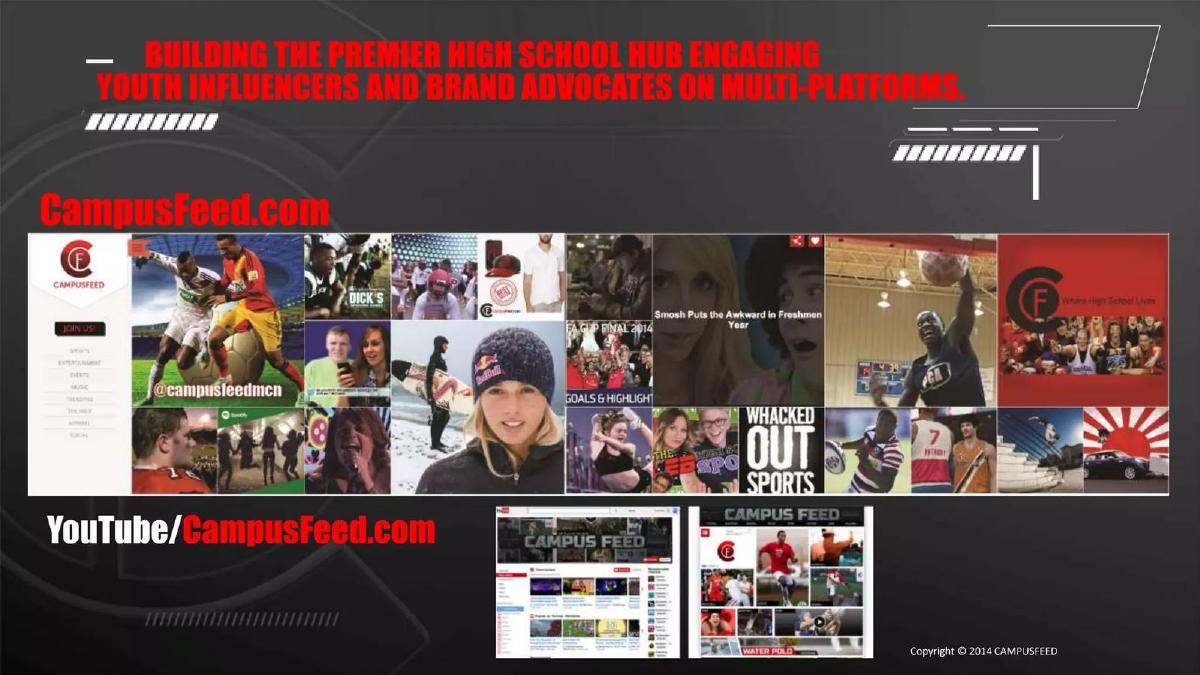CampusFeed pitch deck slide 5 of 12