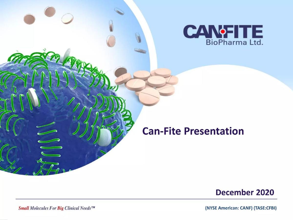 Can-Fite BioPharma Ltd. pitch deck slide 1 of 17