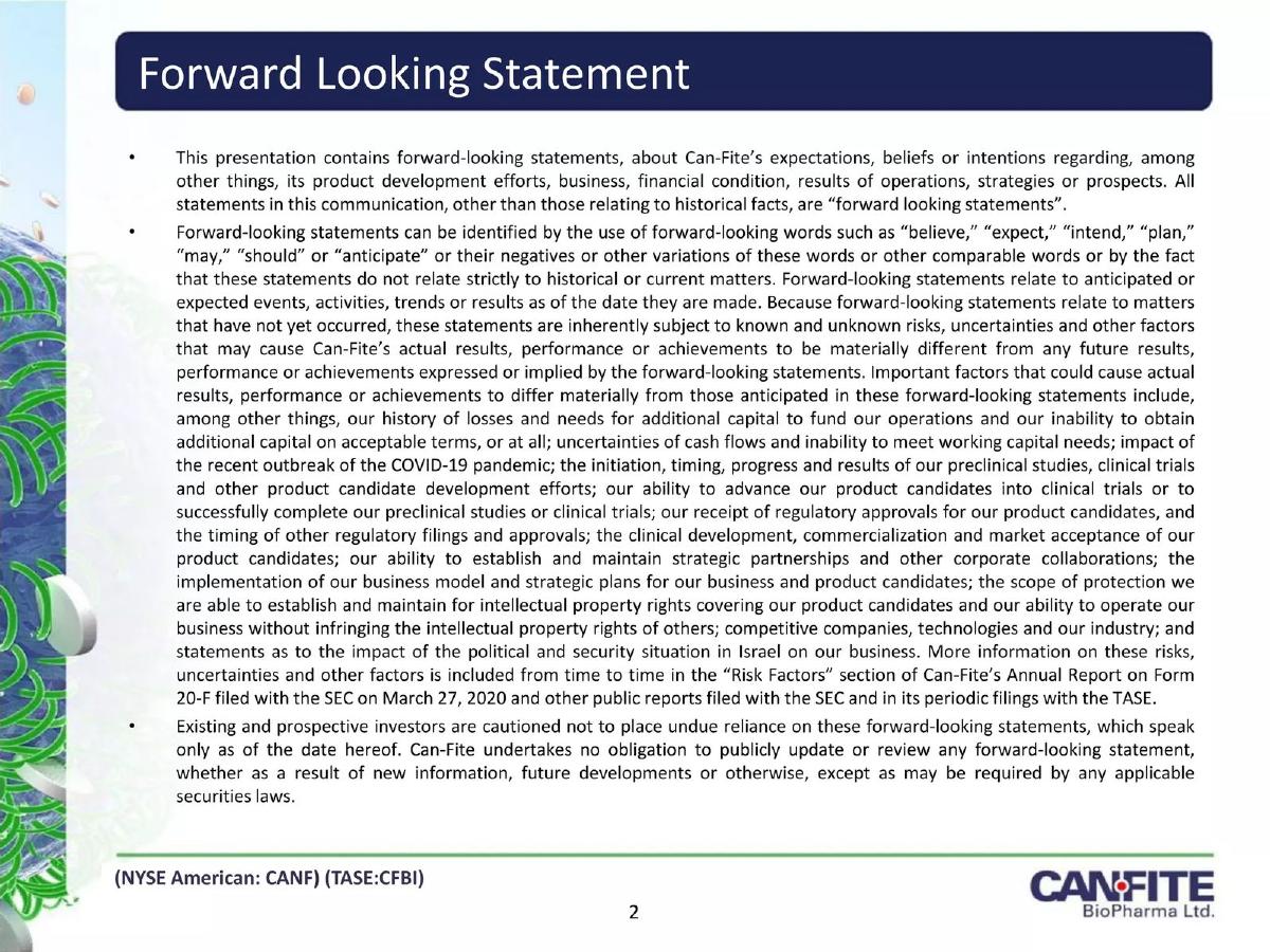 Can-Fite BioPharma Ltd. pitch deck slide 2 of 17