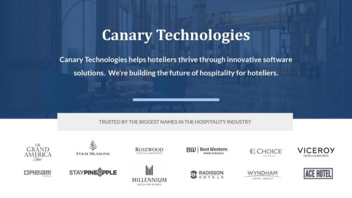 Canary Technologies pitch deck slide 2 of 22