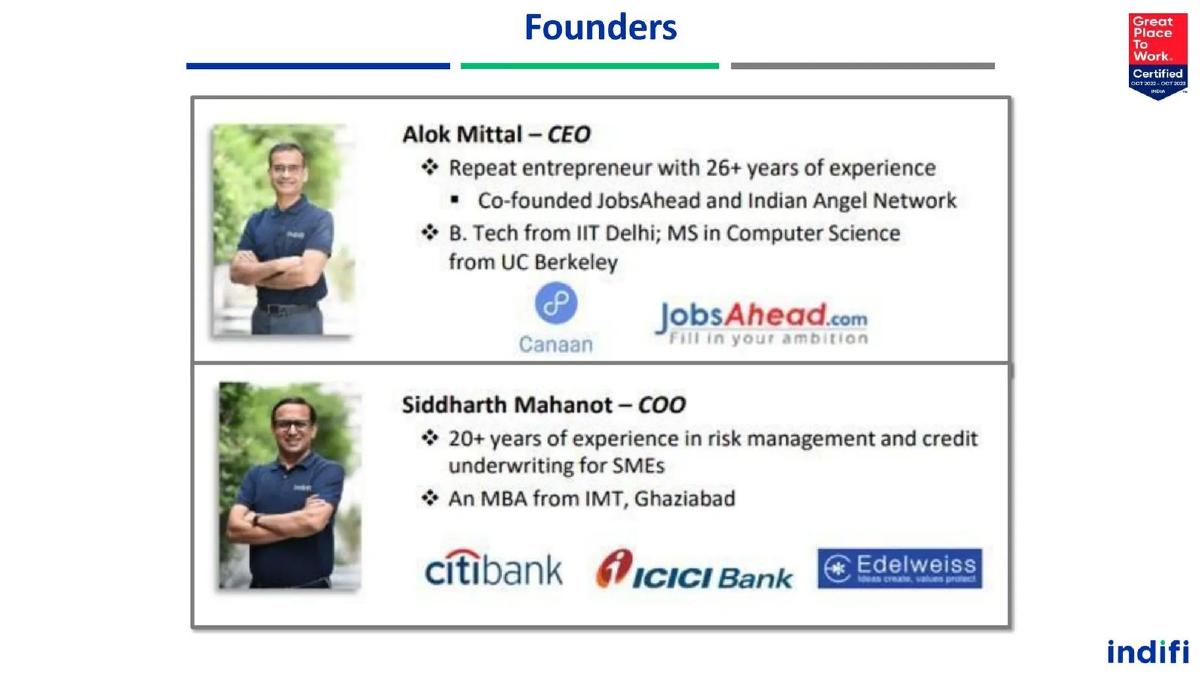 Indifi pitch deck slide 5 of 12