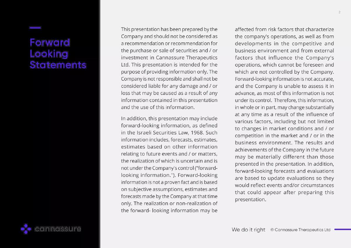 Cannassure pitch deck slide 2 of 19