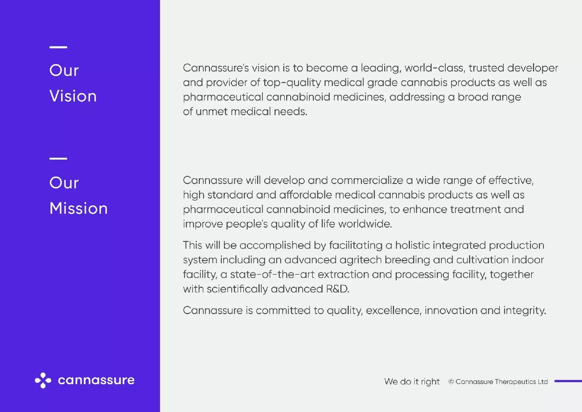 Cannassure pitch deck slide 3 of 19