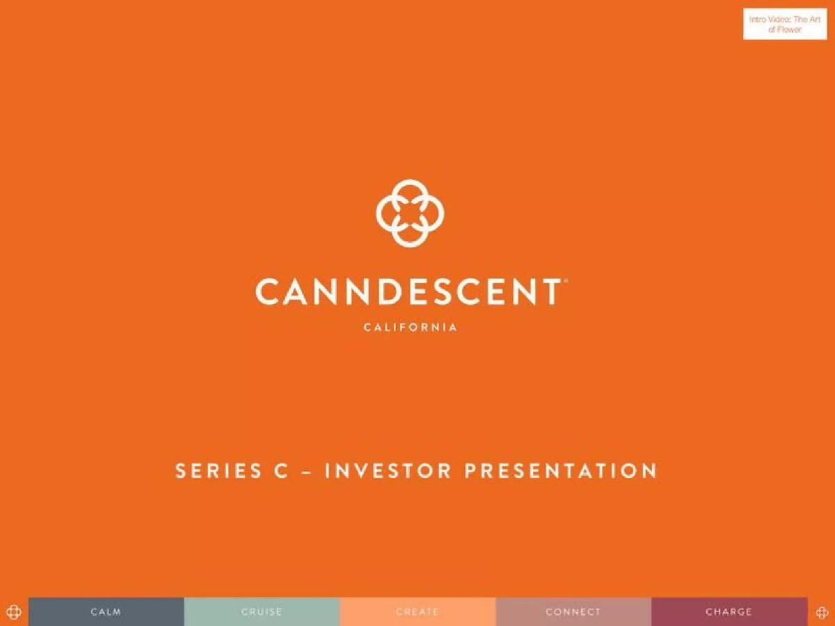 Canndescent pitch deck slide 1 of 20