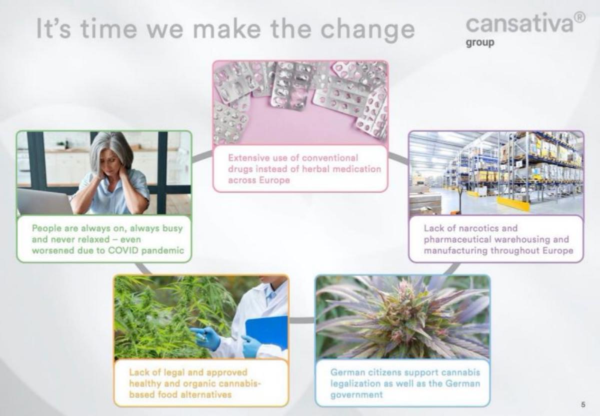 Cansativa pitch deck slide 5 of 12