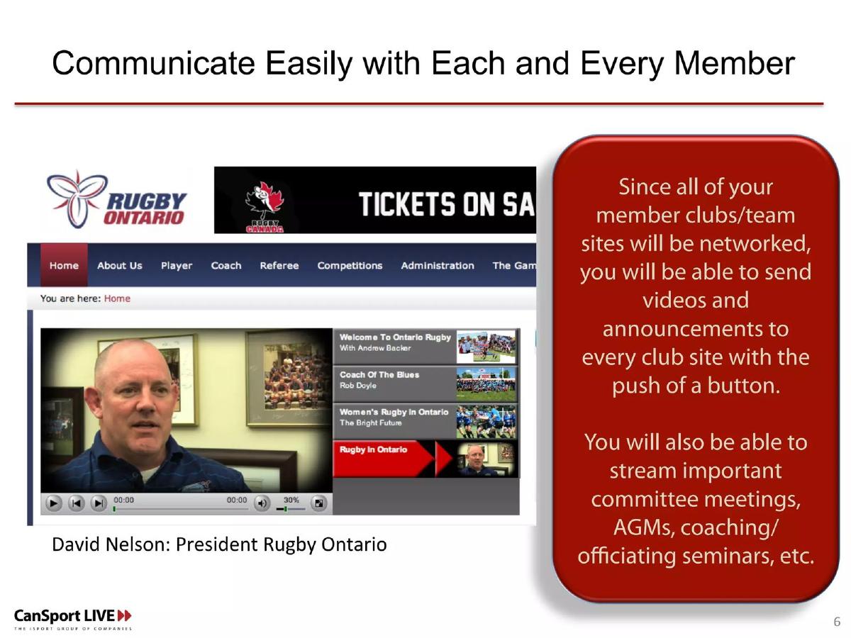 CanSport LIVE pitch deck slide 6 of 20